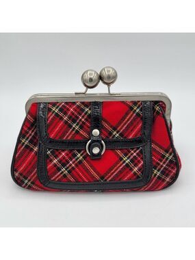 Tartan Plaid Kisslock Frame Bag #2852
